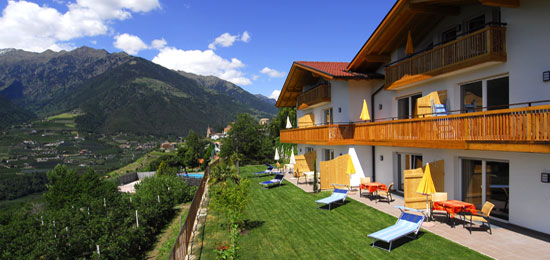 Appartamenti Der Blaue Reiter a Scena - casa vacanze Merano, vacanze famiglia Merano, escursioni Scena